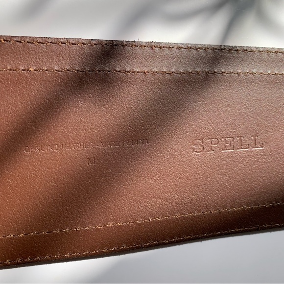 Spell Vista Genuine Leather Belt in Tan main image 13